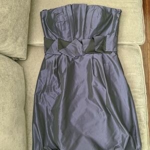 Max & Cleo Purple Strapless Cocktail Dress